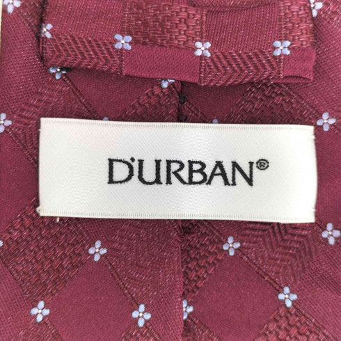 ダーバン DURBAN 総柄 シルクネクタイ メンズ