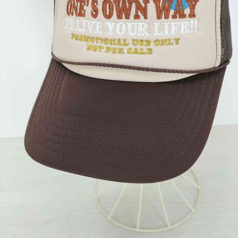 HAVE ONES OWN WAY 刺繍メッシュキャップ メンズ