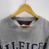 トミーヒルフィガー TOMMY HILFIGER 00S 前V はめ込みガゼット ロゴ 刺繍 リブライン ヘビーウェイト スウェット トレーナー メンズ import:XL