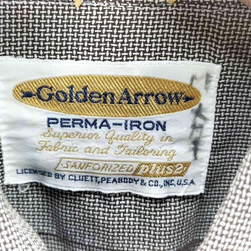 アロー ARROW 60s USA製 perma iron 長袖シャツ メンズ