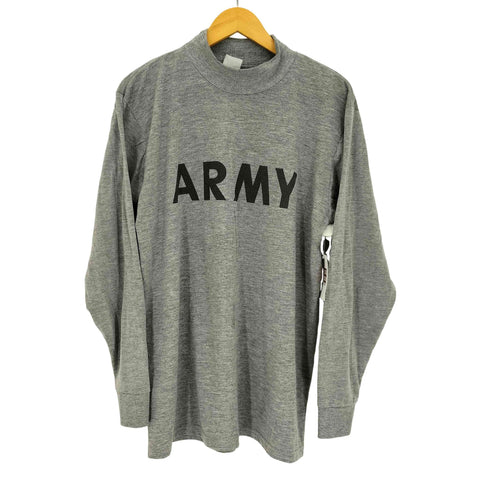 ユーエスアーミー U.S. ARMY アメリカ軍 IPFU L/S T-SHIRT ARMYプリント フィジカルトレーニング ハイネック 長袖 Tシャツ メンズ import:M