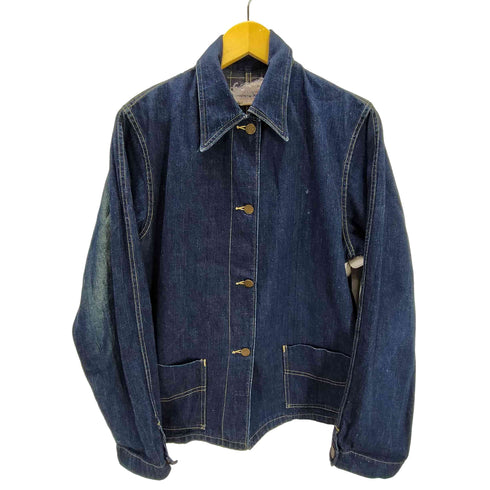 ホワイトスタッグ WHITE STAG 30-40S FUNCTION・ALLS Hirsch Weis 鉄製ボタン デニム カバーオール ジャケット レディース