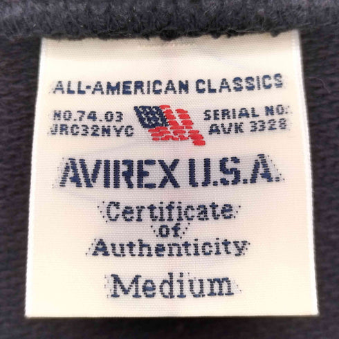 アヴィレックス AVIREX デイリーウエア クルーネック スウェットシャツ メンズ import:M
