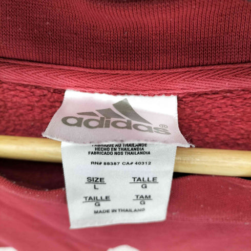 アディダス adidas パフォーマンスロゴタグ プリントクルーネックスウェット メンズ import:L