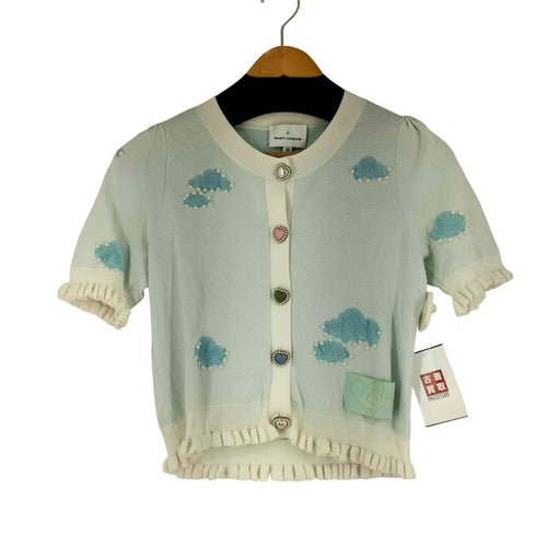 RANYI LONDON ビジューボタン S/S カーディガン レディース JPN:M