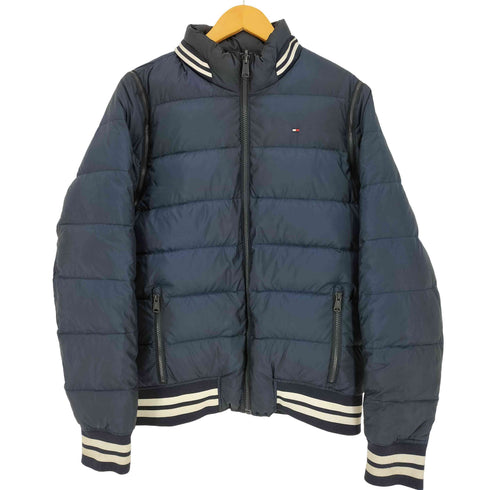 トミーヒルフィガー TOMMY HILFIGER Reversible Down Jacket ロゴ刺繍 リバーシブル ダウンジャケット メンズ import:L