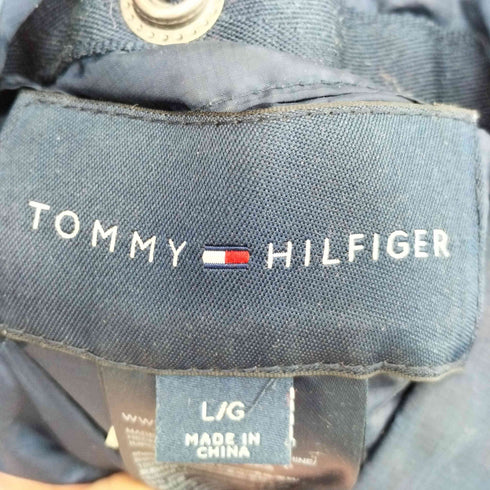 トミーヒルフィガー TOMMY HILFIGER Reversible Down Jacket ロゴ刺繍 リバーシブル ダウンジャケット メンズ import:L