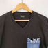 ディーゼル DIESEL デニム切替 Vネック Tシャツ メンズ import:S