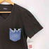 ディーゼル DIESEL デニム切替 Vネック Tシャツ メンズ import:S