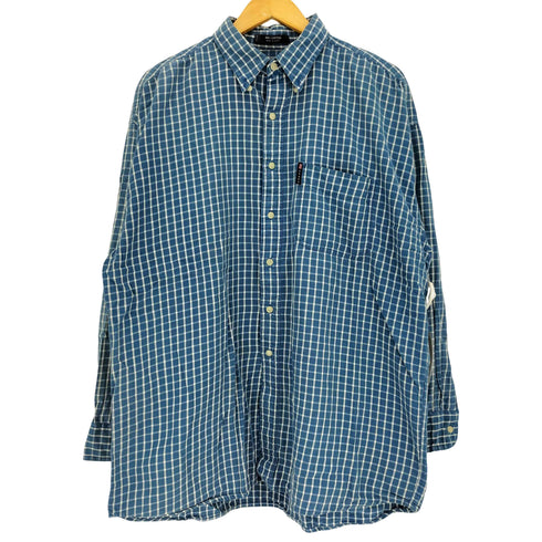 チャップスラルフローレン CHAPS RALPH LAUREN 00s チェック コットン シングルポケット ボタンダウンシャツ メンズ import:XL