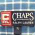 チャップスラルフローレン CHAPS RALPH LAUREN 00s チェック コットン シングルポケット ボタンダウンシャツ メンズ import:XL