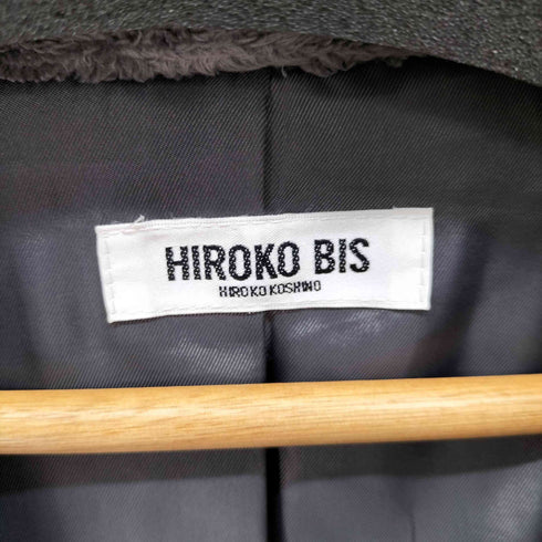 ヒロコビス HIROKO BIS ショールカラー フェイクムートン ジャケット レディース JPN:9号