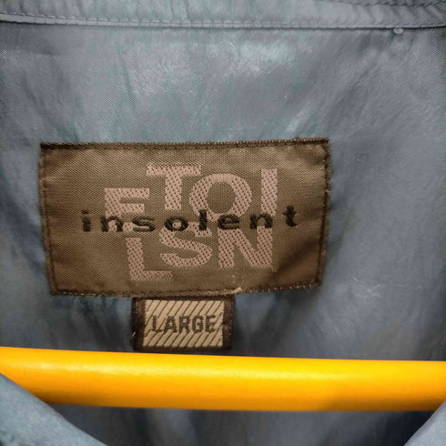 insoent シャイニー 開襟オープンカラー L/S シャツ メンズ import:L