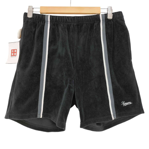 シュプリーム Supreme 18ss Velour Warm Up Short メンズ M