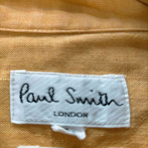 ポールスミスロンドン Paul Smith LONDON 00S OLD MADE IN ITALY Striped Linen 100% Shirt イタリア製 生地 グラデーション ストライプ S/S 麻 リネン 100% シャツ メンズ import:L