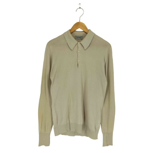 ジョンスメドレー JOHN SMEDLEY MADE IN ENGLAND ニットポロ メンズ XS