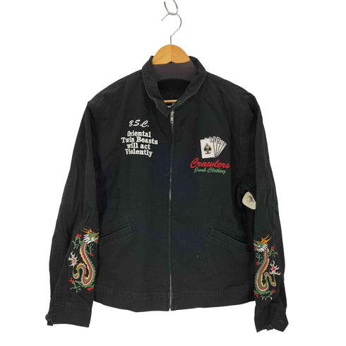 バックストリートクローラー BACK STREET CRAWLER 龍 トランプ 刺繍スイングトップ メンズ JPN:L