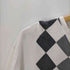 バーバリーブラックレーベル BURBERRY BLACK LABEL V-neck Argyle Tee ホースロゴ刺繍 L/S Vネック アーガイル カットソー メンズ 2