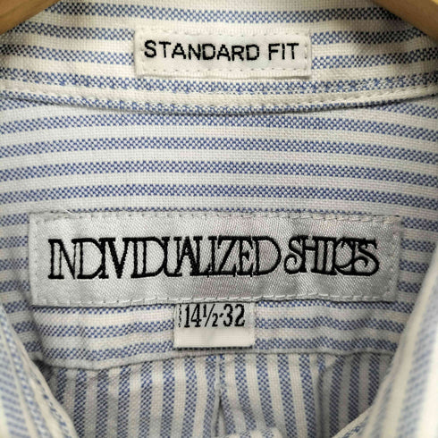 インディヴィジュアライズドシャツ individualized shirts USA製 STABDARD FIT ストライプBDシャツ メンズ 14 1/2-32