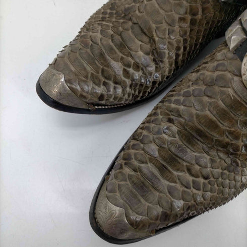 Coyote Joe Boots メキシコ製 鉄製バックル ベルト クロコ 刺繍 ウエスタン ブーツ メンズ