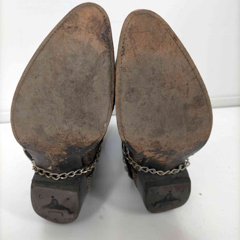 Coyote Joe Boots メキシコ製 鉄製バックル ベルト クロコ 刺繍 ウエスタン ブーツ メンズ
