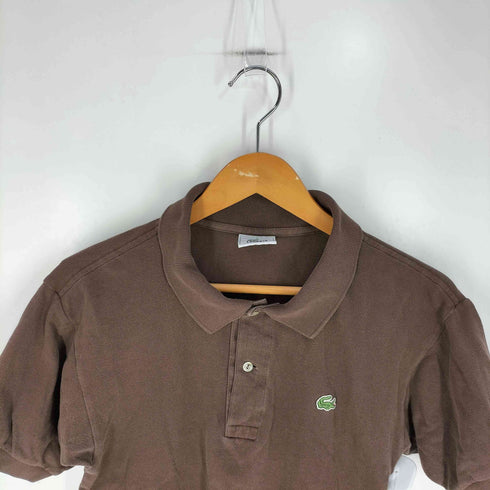 ラコステ LACOSTE ワッペン 鹿の子ポロシャツ メンズ 9