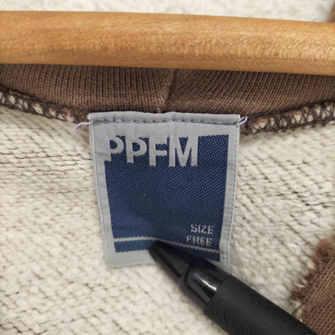 ピーピーエフエム PPFM 00S スカルプリントクラッシュ加工フーディー domestic メンズ FREE