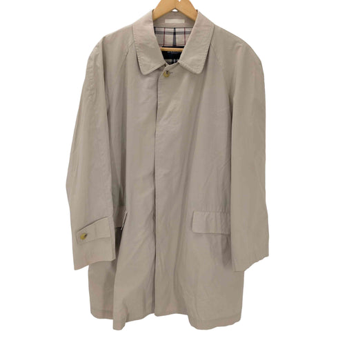 バーバリーロンドン BURBERRY LONDON Balmacaan Long Coat 裏地 ノバチェック 混紡生地 バルマカーン ステンカラー ロング コート メンズ import:M