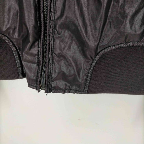 ディーゼル DIESEL 90-00S OLD ギミック フーデット コーティング ナイロン パテント パファー シャイニー ボンバー ジャケット ブルゾン Y2K メンズ import:M