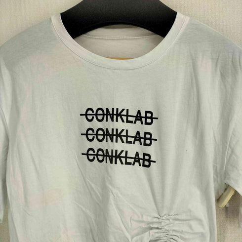 CONKLAB ドローコードデザイン バックプリント S/S TEE レディース