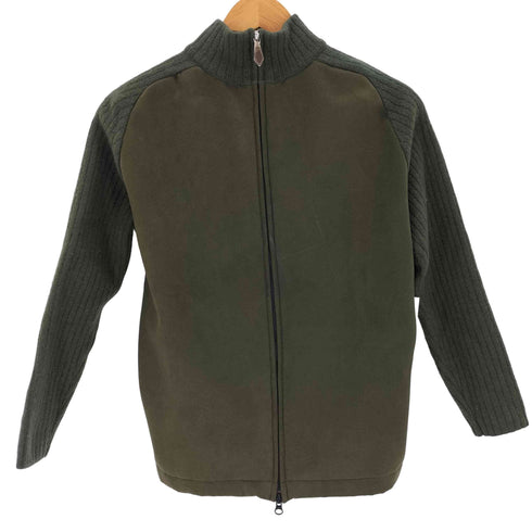 ニジュウサンクオム 23区HOMME フェイクスエード切替 ダブルジップ ドライバーズニット メンズ JPN:46