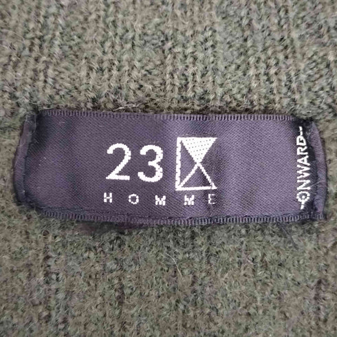 ニジュウサンクオム 23区HOMME フェイクスエード切替 ダブルジップ ドライバーズニット メンズ JPN:46