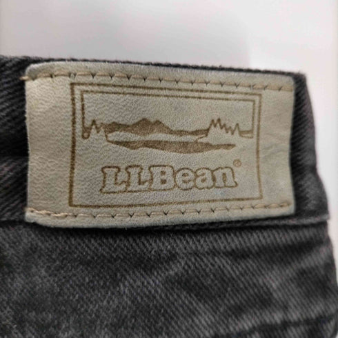 エルエルビーン L.L.Bean USA製 裏タータンネルチェック ユニオンチケット ブラック デニム パンツ メンズ 34×30