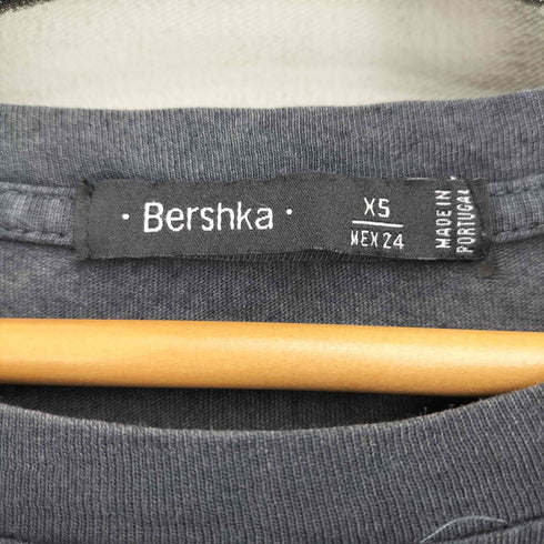 ベルシュカ BERSHKA バンドプリント S/S TEE レディース import:XS