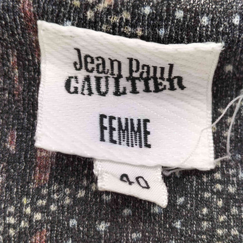 ジャンポールゴルチエフェム Jean Paul GAULTIER FEMME 90-00S 幾何学模様 カットアウト パワーネット レディース FR:40