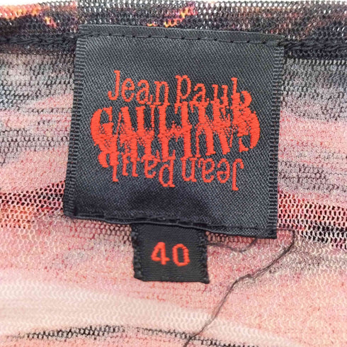 ジャンポールゴルチエ Jean Paul GAULTIER 90-00S エンジェルプリント 総柄 パワーネット レディース FR:40