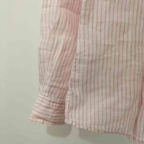 スピックアンドスパン Spick and Span French Linen リネン ストライプ シャツ レディース