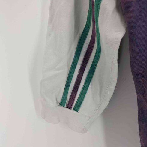 アディダス adidas 90S 万国旗タグ タイダイマルチカラーポロスウェット メンズ XL
