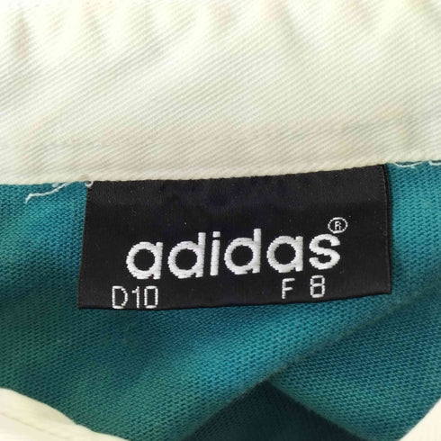 アディダス adidas 90S 万国旗タグ タイダイマルチカラーポロスウェット メンズ XL