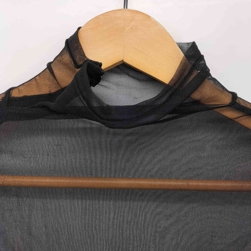ヨウジヤマモト Yohji Yamamoto 03SS カエルプリント シアーハイネックトップ レディース