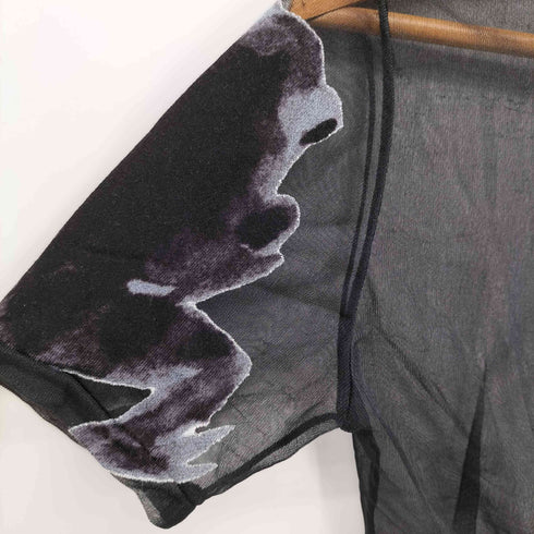 ヨウジヤマモト Yohji Yamamoto 03SS カエルプリント シアーハイネックトップ レディース