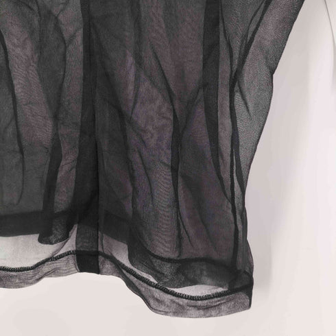 ヨウジヤマモト Yohji Yamamoto 03SS カエルプリント シアーハイネックトップ レディース