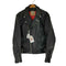 トリプルシックスレザーウェア 666 Leather Wear 英国製 白タグ 内側キルティング ダブルライダースジャケット メンズ UK:42