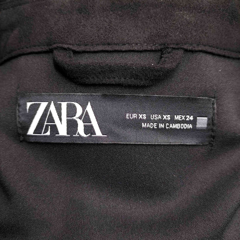 ザラ ZARA フェイクスエードシャツジャケット レディース import:XS