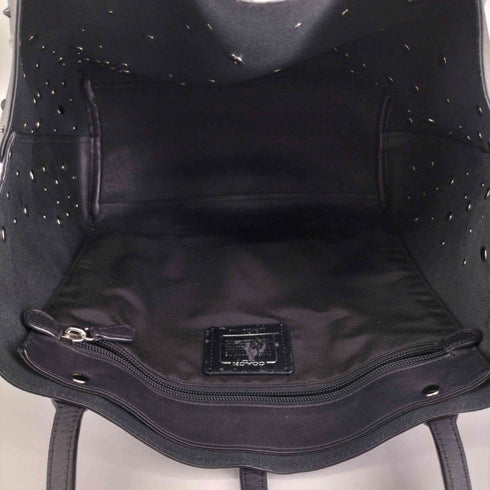 コーチ COACH マーケット トート メタリック レザー ウィズ スター リベット レディース