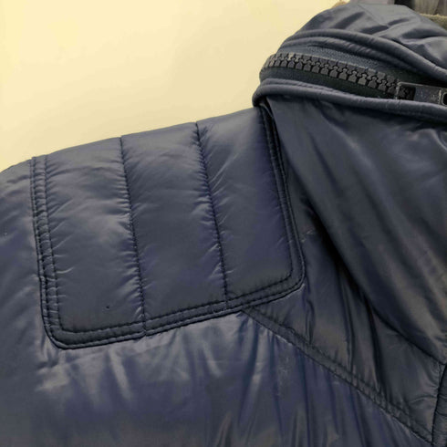 ディーゼル DIESEL 90-00S OLD ロゴ エンブレム パッカブル ギミック フード ライダース ナイロン ダック ダウン ジャケット ダウン90% Y2K メンズ import:S