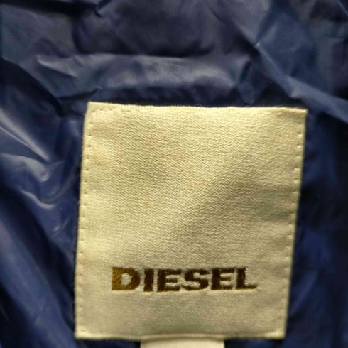 ディーゼル DIESEL 90-00S OLD ロゴ エンブレム パッカブル ギミック フード ライダース ナイロン ダック ダウン ジャケット ダウン90% Y2K メンズ import:S