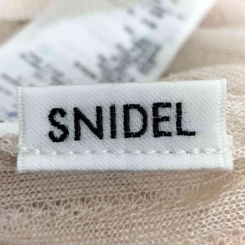 スナイデル snidel 24AW シアーポロニット レディース ONE SIZE