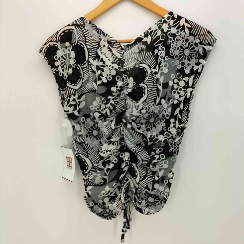 ヒロココシノ HIROKO KOSHINO フラワーデザイン ノースリーブ ストリングトップ レディース 9