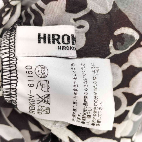 ヒロココシノ HIROKO KOSHINO フラワーデザイン ノースリーブ ストリングトップ レディース 9